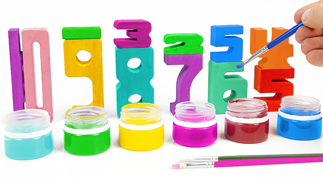 Learn Counting 1 to 10 | Let's Color, Find and Build Numbers | Preschool Learning Video for Toddlers