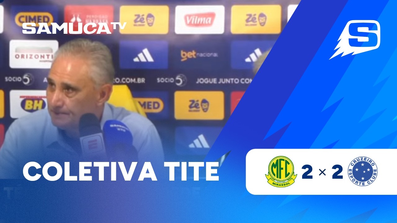 COLETIVA DO TÉCNICO TITE APÓS MIRASSOL 2x2 CRUZEIRO PELO CAMPEONATO BRASILEIRO