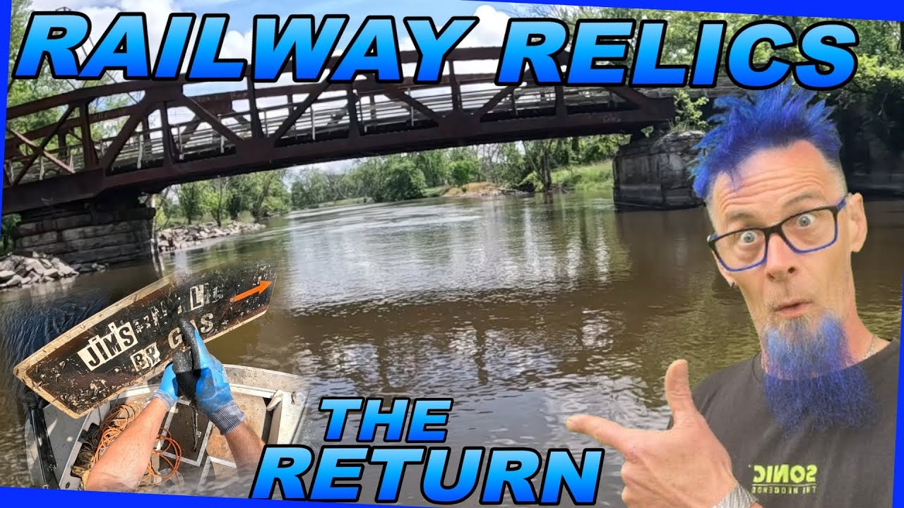 We Return to a 100-Year-Old Railway Bridge… With a BOAT magnet fishing cleaning the waterways
