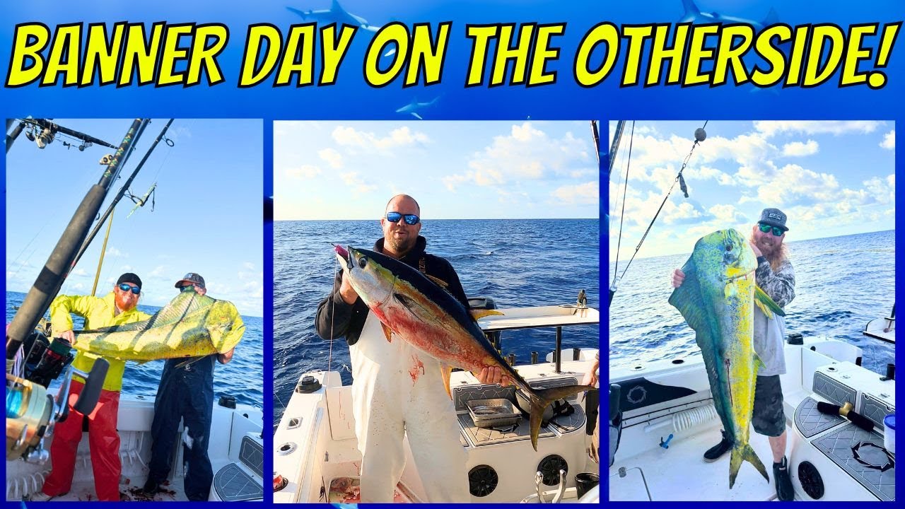 EPIC YELLOWFIN TUNA AND MAHI FISHING On The OTHERSIDE Of the GULFSTREAM!