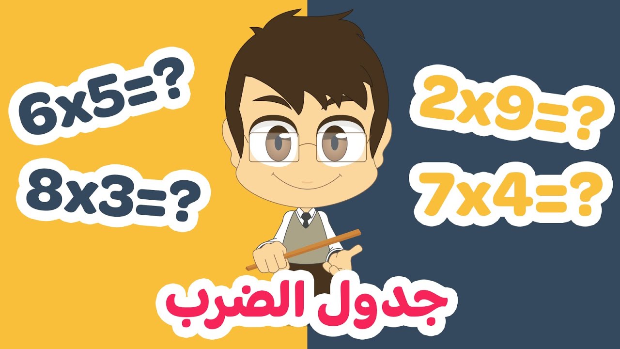 تعلم جدول الضرب من ٢ إلى ١٠ بطريقة سهلة وممتعة للاطفال - تعلم جدول الضرب مع زكريا
