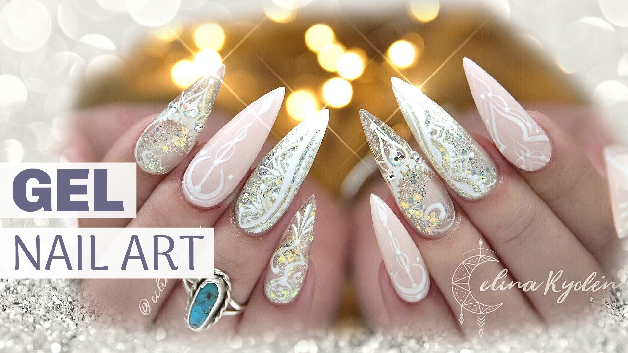 TUTORIAL | HIPPIESHAKE GEL NAIL ART | GEL NAILS | PINK STILETTO