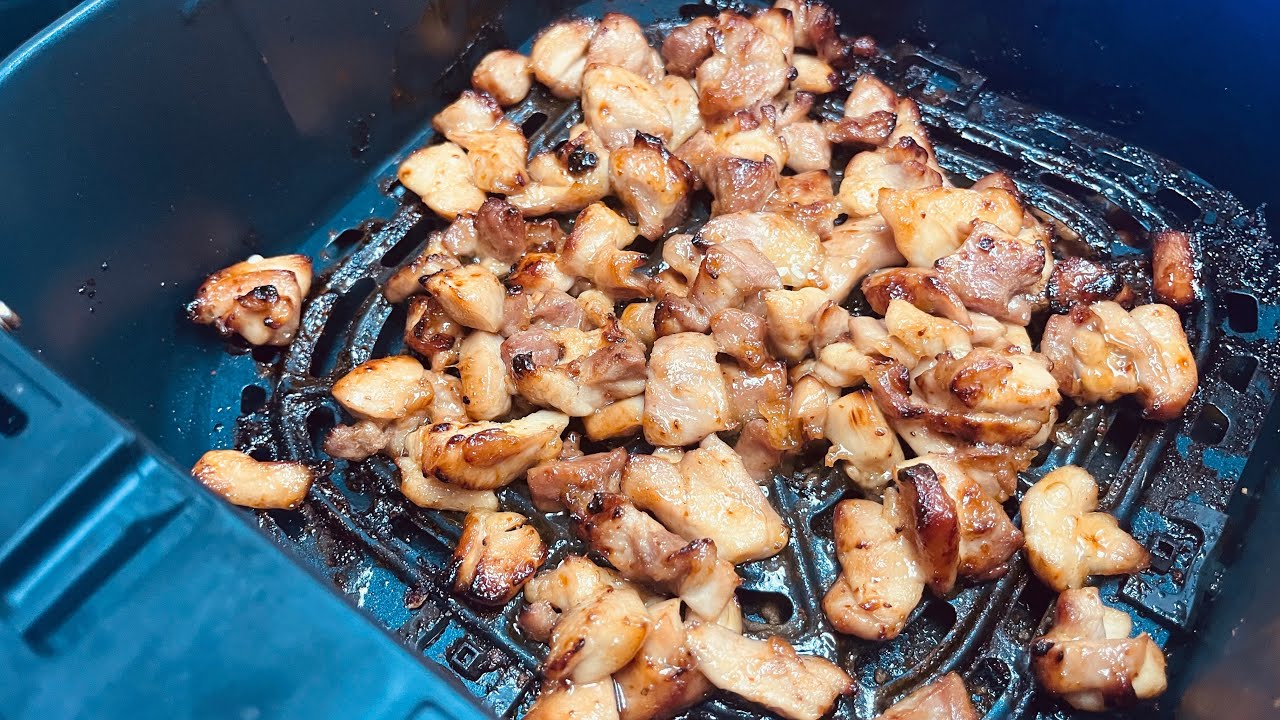Air fryer orange chicken thighs quick and easy 