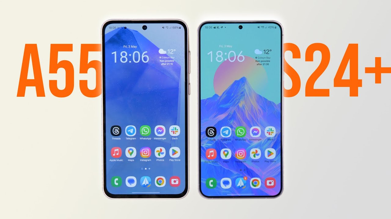 Samsung Galaxy A55 против Galaxy S24+ | Стоит ли экономить?