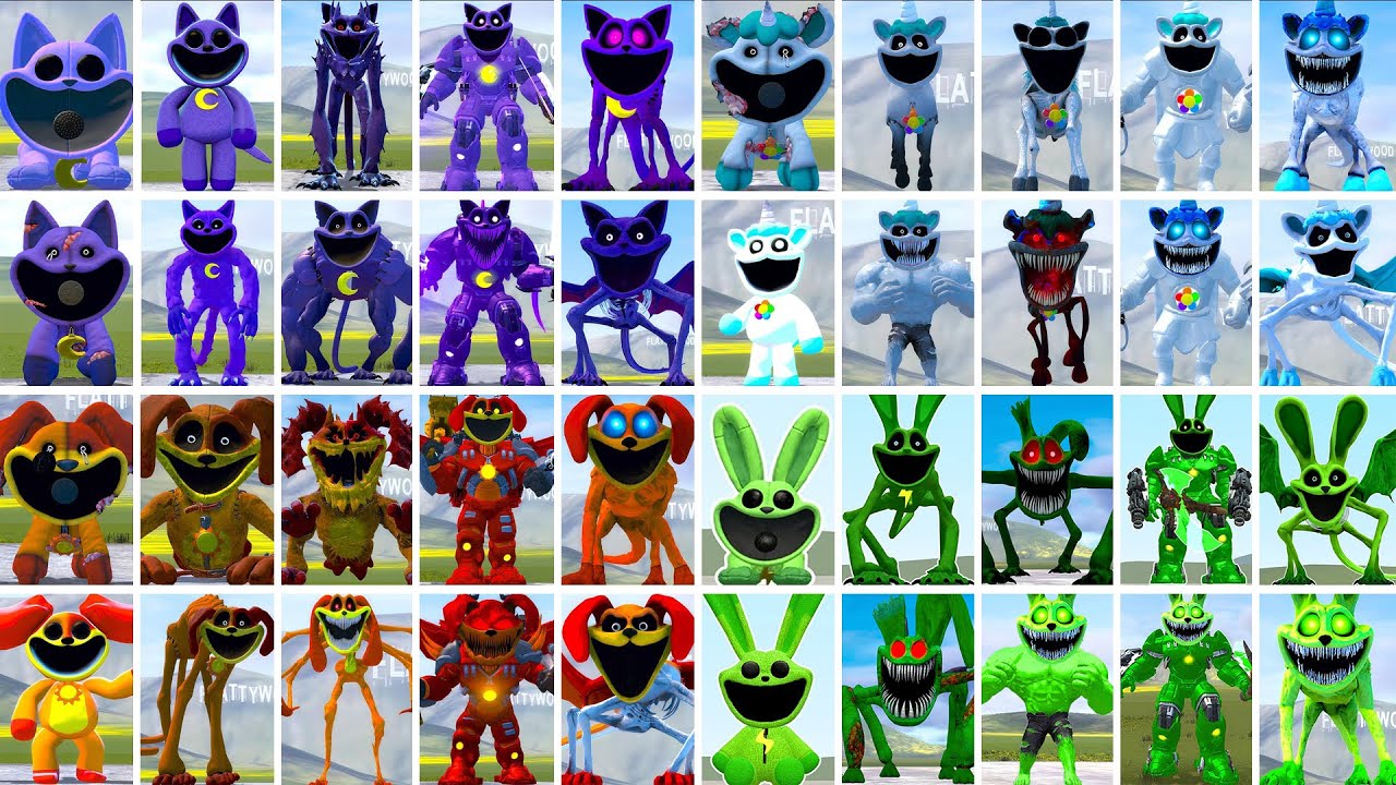 ALL SMILING CRITTERS FORGOTTEN VS ALL MECHATITAN DRAGON POPPY PLAYTIME CHAPTER 3 In Garry's Mod!