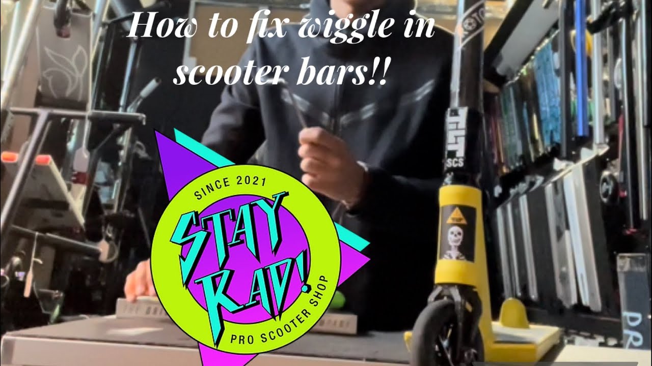 How To Fix Wiggle In Scooter Bars……..