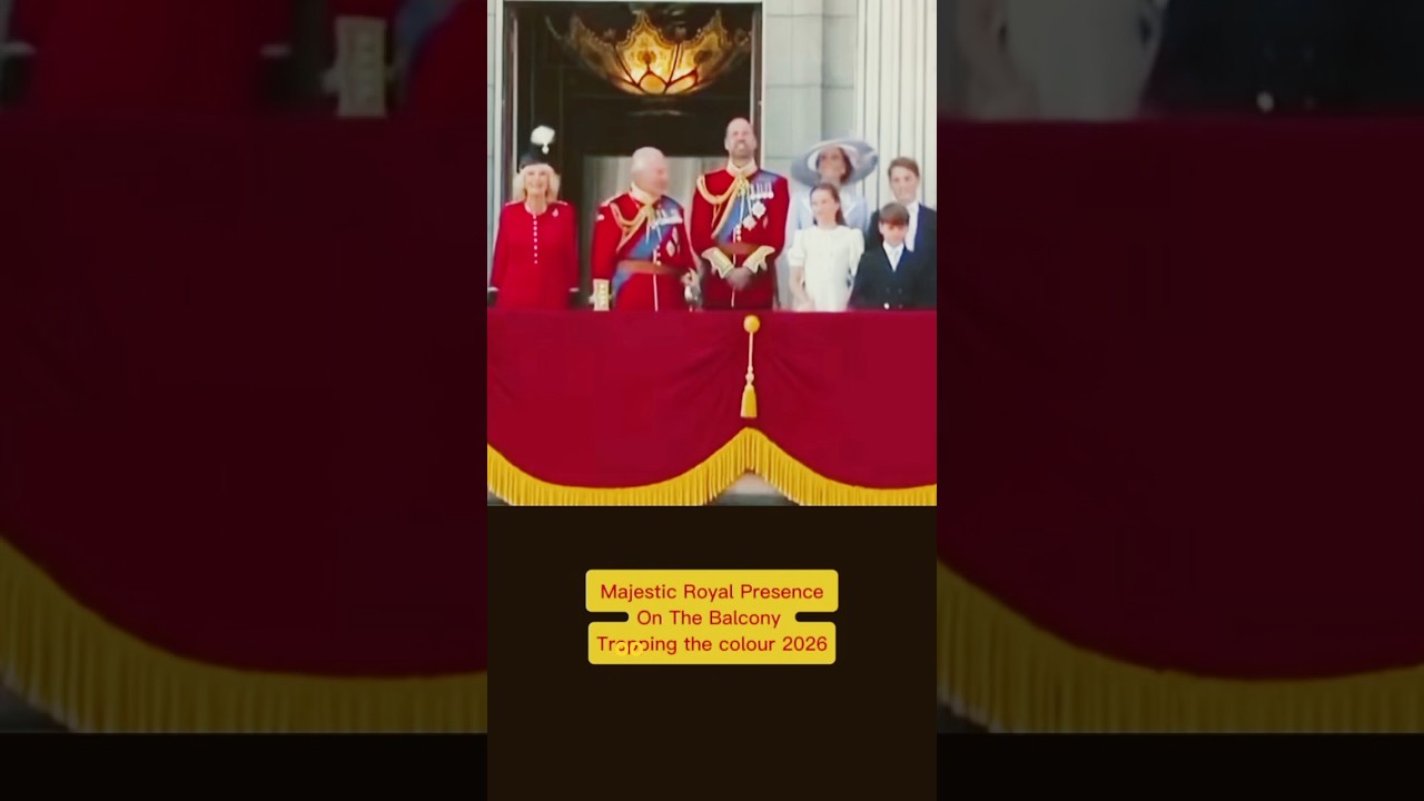 Majestic Royal Presence On the Balcony 2026 #RoyalFamily #RoyalBalcony #KingCharlesIII #QueenCamilla