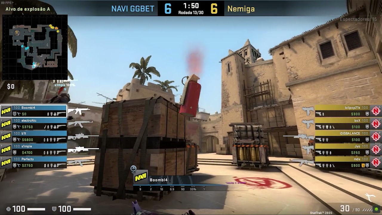 Pov Boombl4 (20/17) CS GO DEMO - MIRAGE - 16 NAVI VS 12 NEMIGA (StarLadder CIS RMR - 28/06/2021)