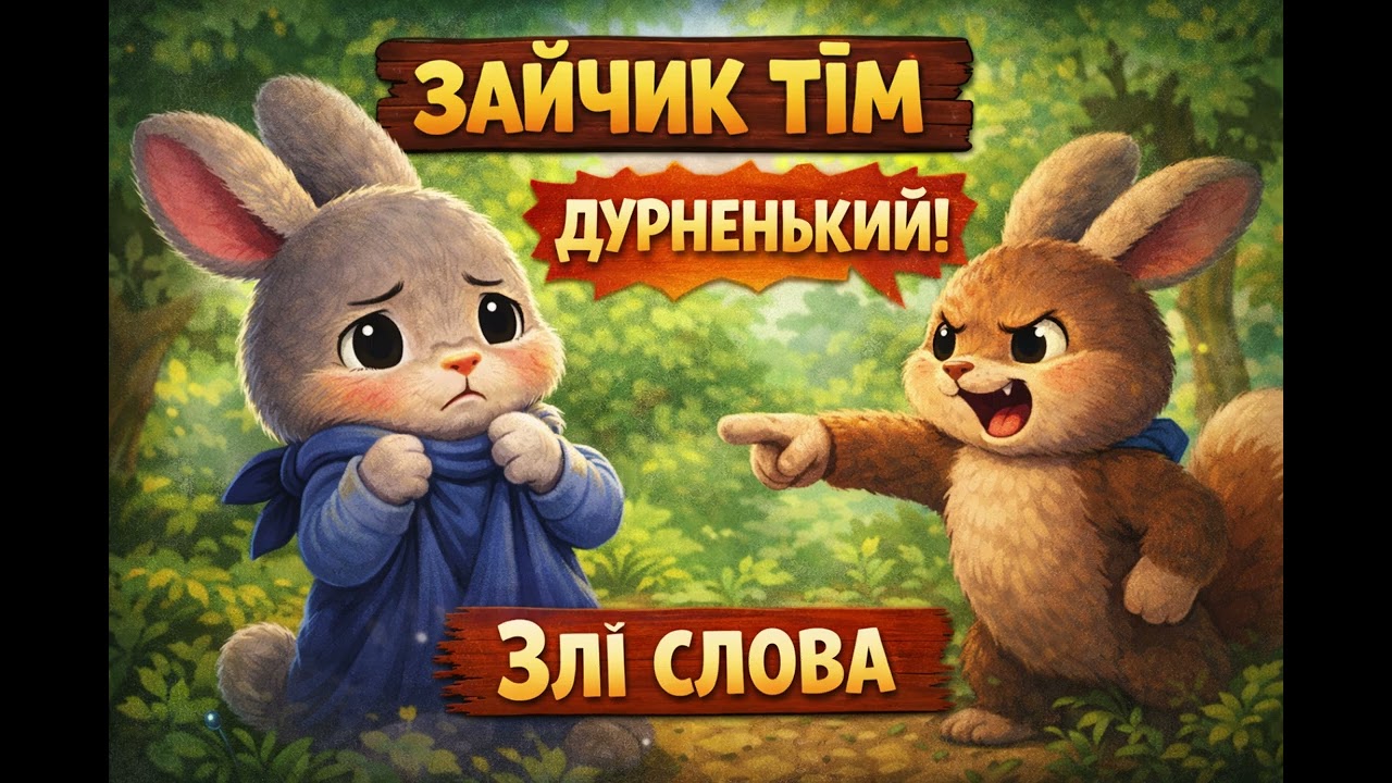 Зайчик Тім і злі слова | Добра казка перед сном🌙