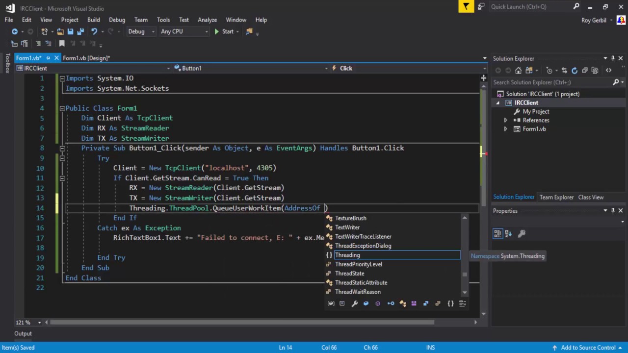 VB.net TCP Server and Client [Part 2/2]  2017
