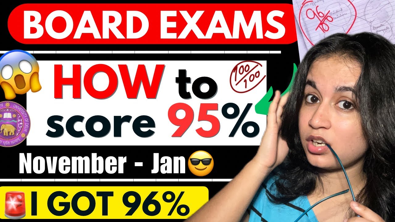 🔥I scored 96% in Boards in LAST 3 MONTHS ( Imp Topics + Time table) 