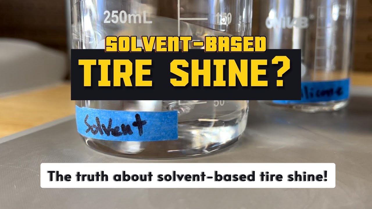 Solvent-Based Tire Shine Explained + Easy Demo | How It Works & Why It Matters