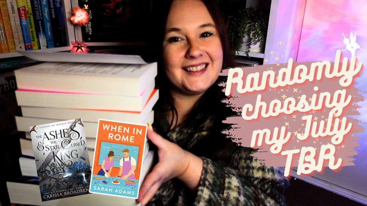 ASMR | Randomly Choosing My July TBR, number generator book reads, whispering, tapping, scratching