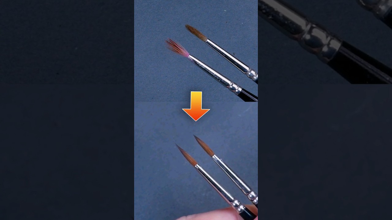 This is how to Clean & Restore your Miniature Painting Brushes!