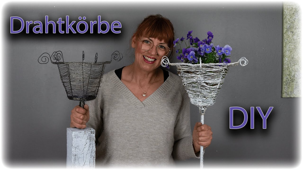 ANLEITUNG FÜR DRAHTKORB | SO KANNST DU MIT WENIG MATERIAL EINEN KORB SELBER MACHEN