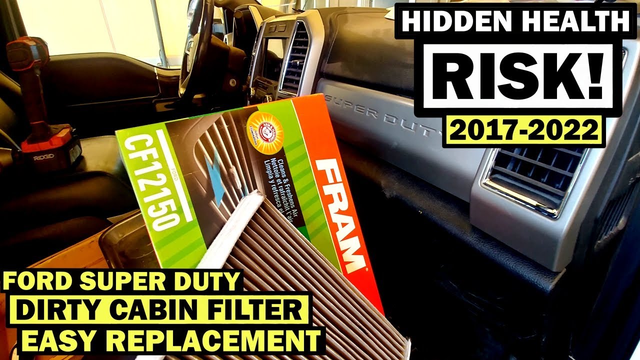 2017-2022 FORD SUPER DUTY CABIN AIR FILTER REPLACEMENT MADE EASY