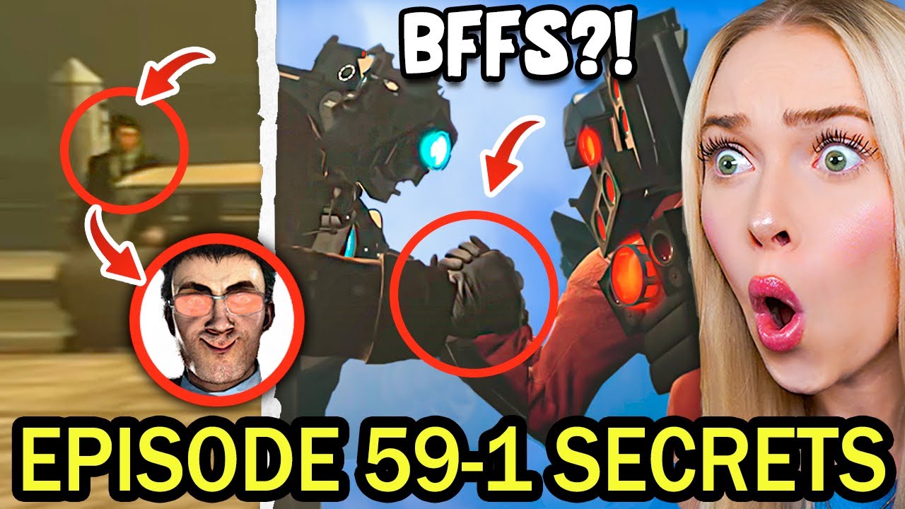 *NEW* Skibidi Toilet 59-1 ALL Secrets & Easter Eggs