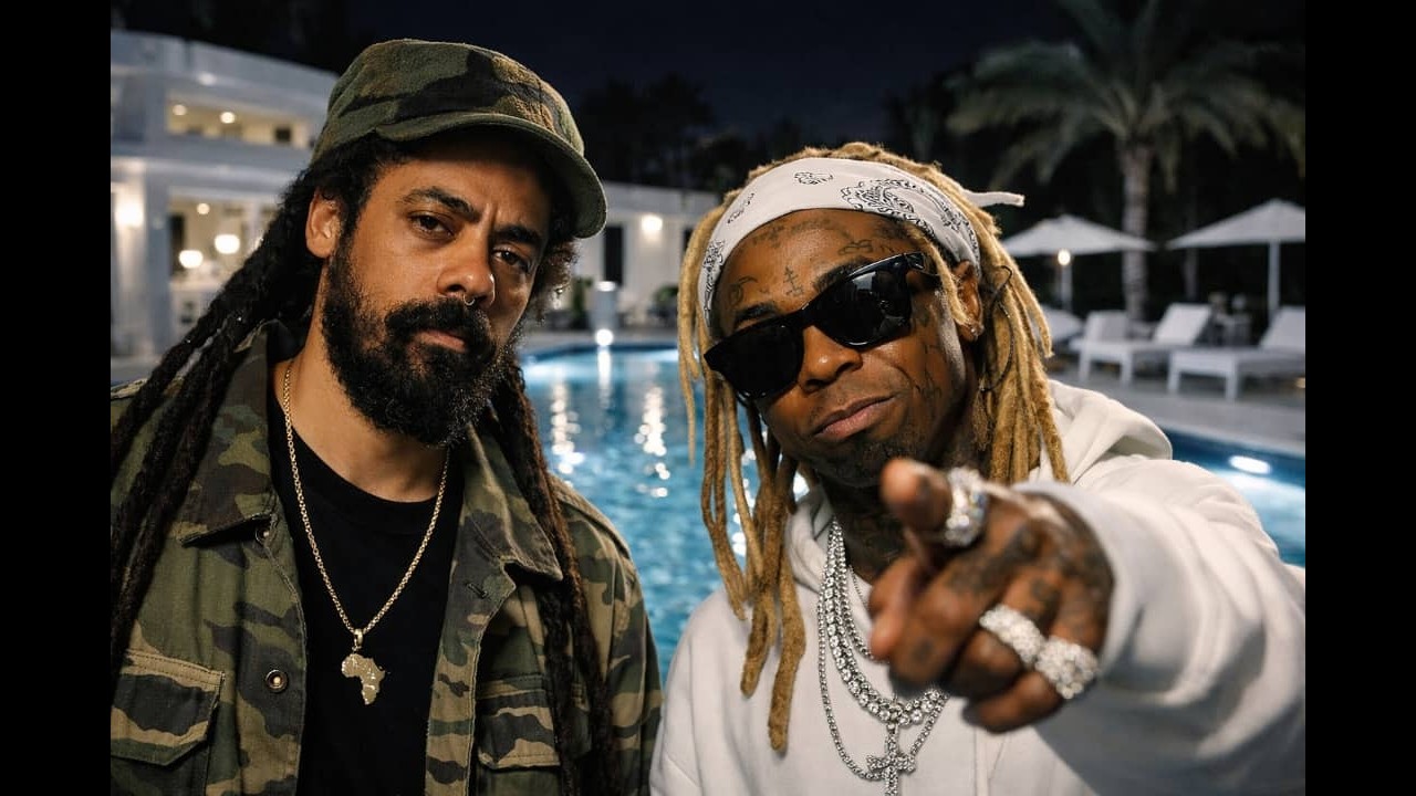 Damian Marley ft. Lil Wayne -- Don’t Fold (Reggae Lyrical Video)