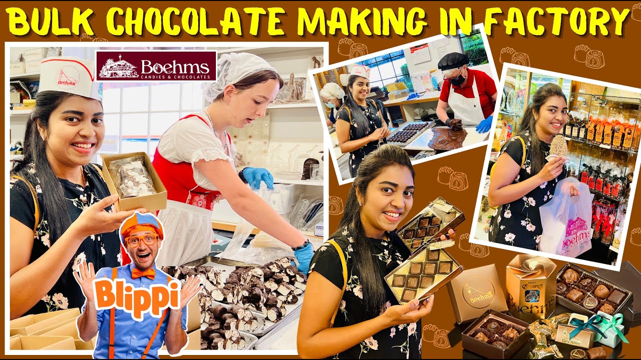 🍫 நேரடியாக Chocolate Factory-ல் Chocolate செய்யலாம் | Handcrafted | Boehm’s Candies| USA Tamil VLOG