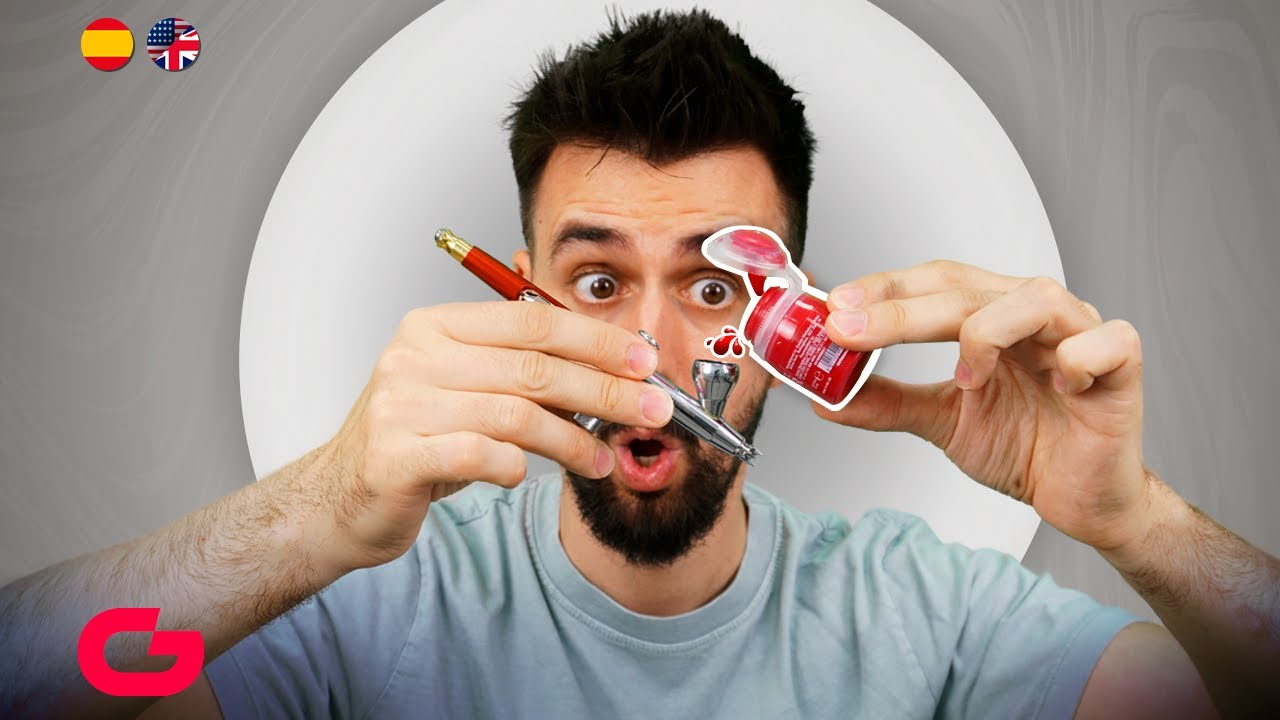 How to use CONTRAST paints with the AIRBRUSH / Como usar pinturas CONTRAST con el aerografo