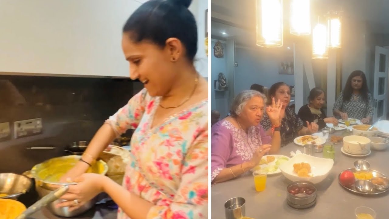 લંડનમાં કાઠિયાવાડની મોજ ॥ગરમા ગરમ ભજિયાનો પ્રોગ્રામ ॥#londonnilife 