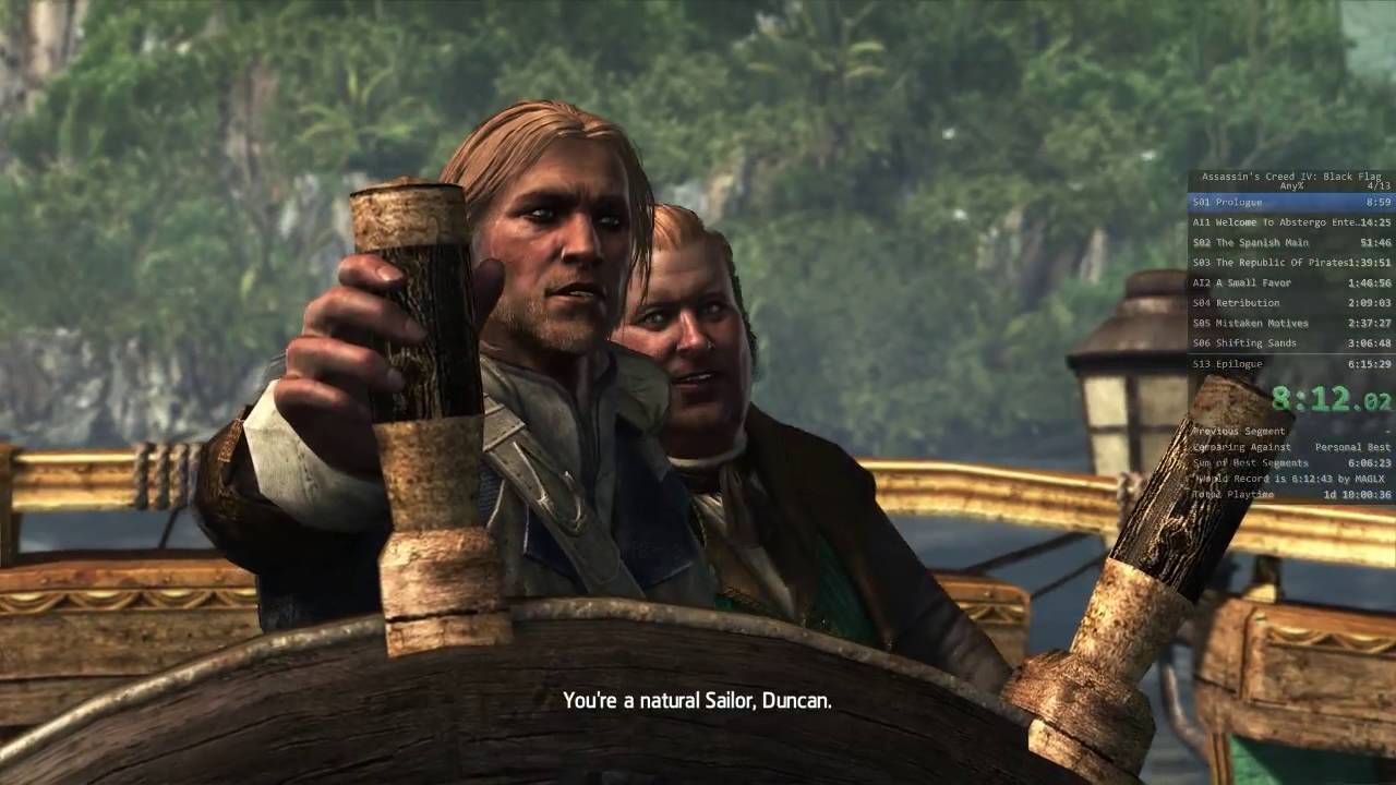 Assassin's Creed IV Any% Speedrun (6:11:27 RTA)