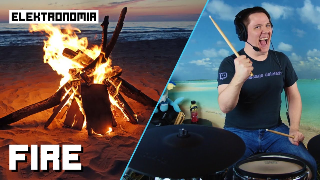 Fire By Elektronomia On Drums!