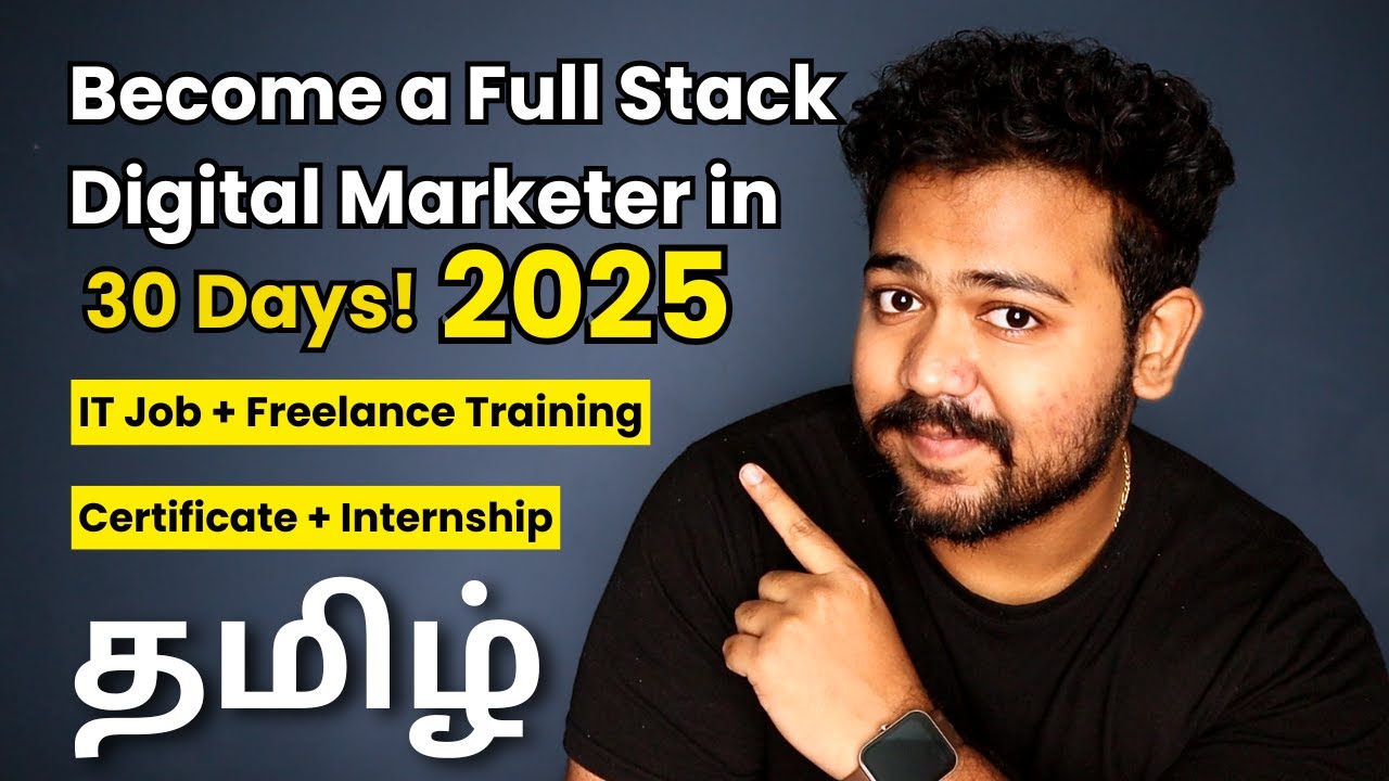 How to Become a Digital Marketer in 30 Days🔥How to Start a Career in Digital Marketing in Tamil 2025