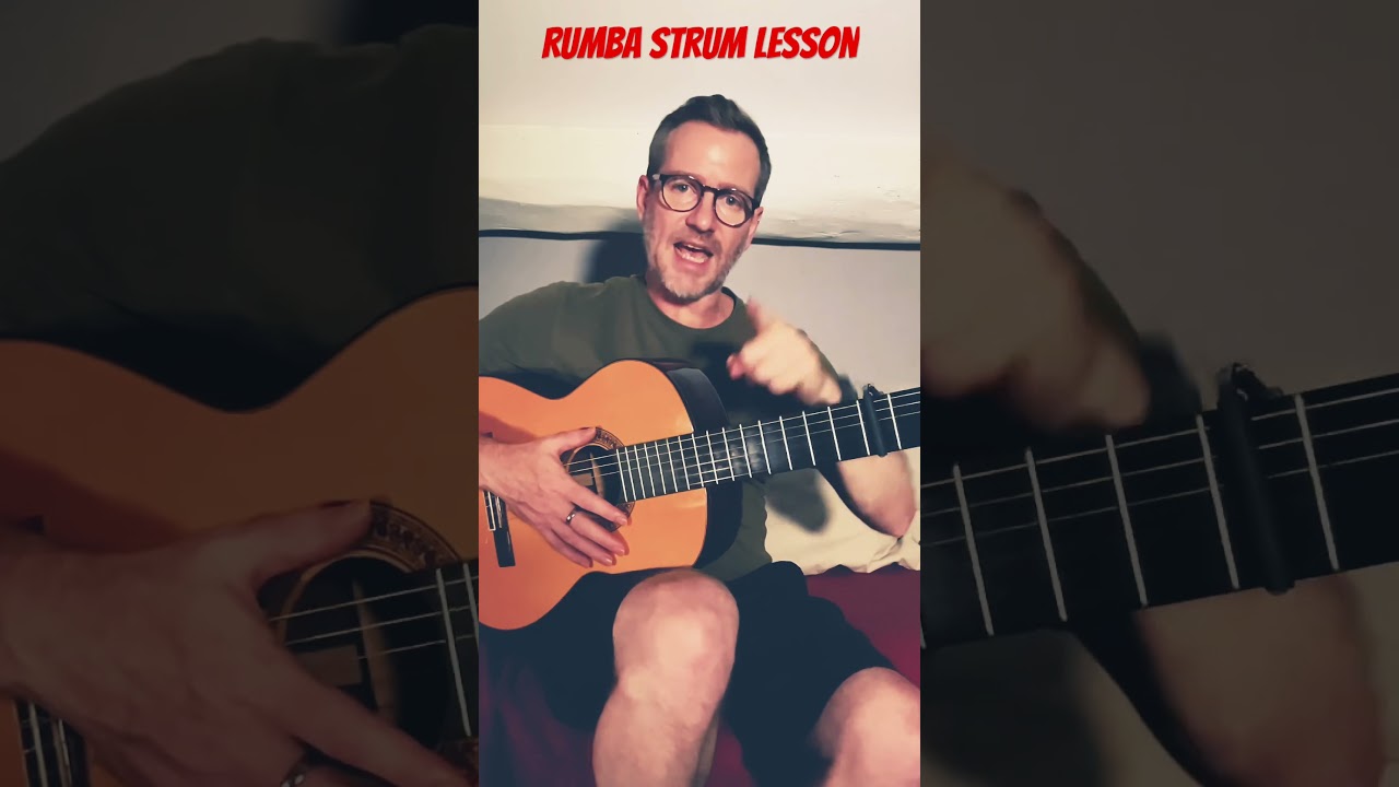 A rumba strumming tutorial for you. #fingerstyleguitarist #guitarlessons #guitardaily #learning