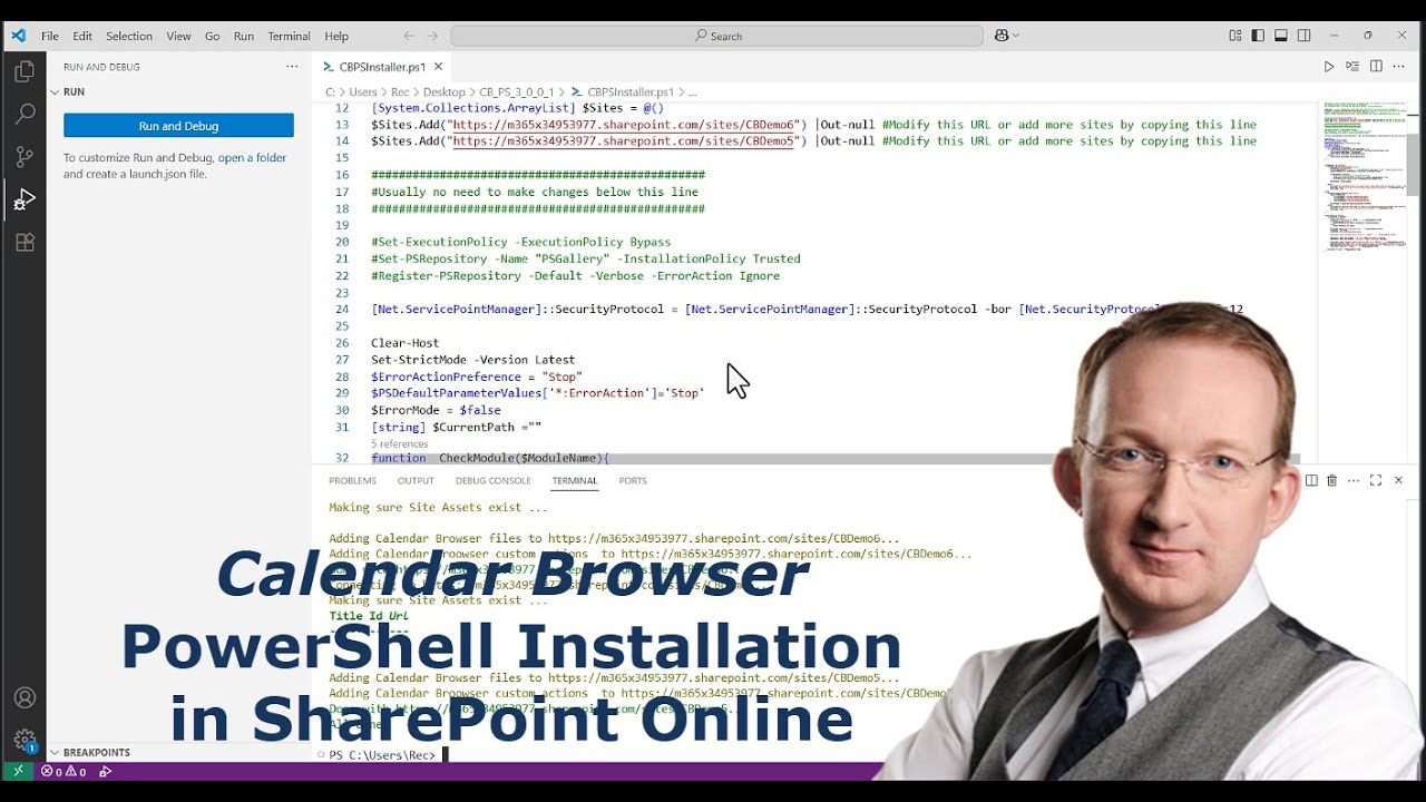 Install Calendar Browser in SharePoint Online with a PowerShell Script