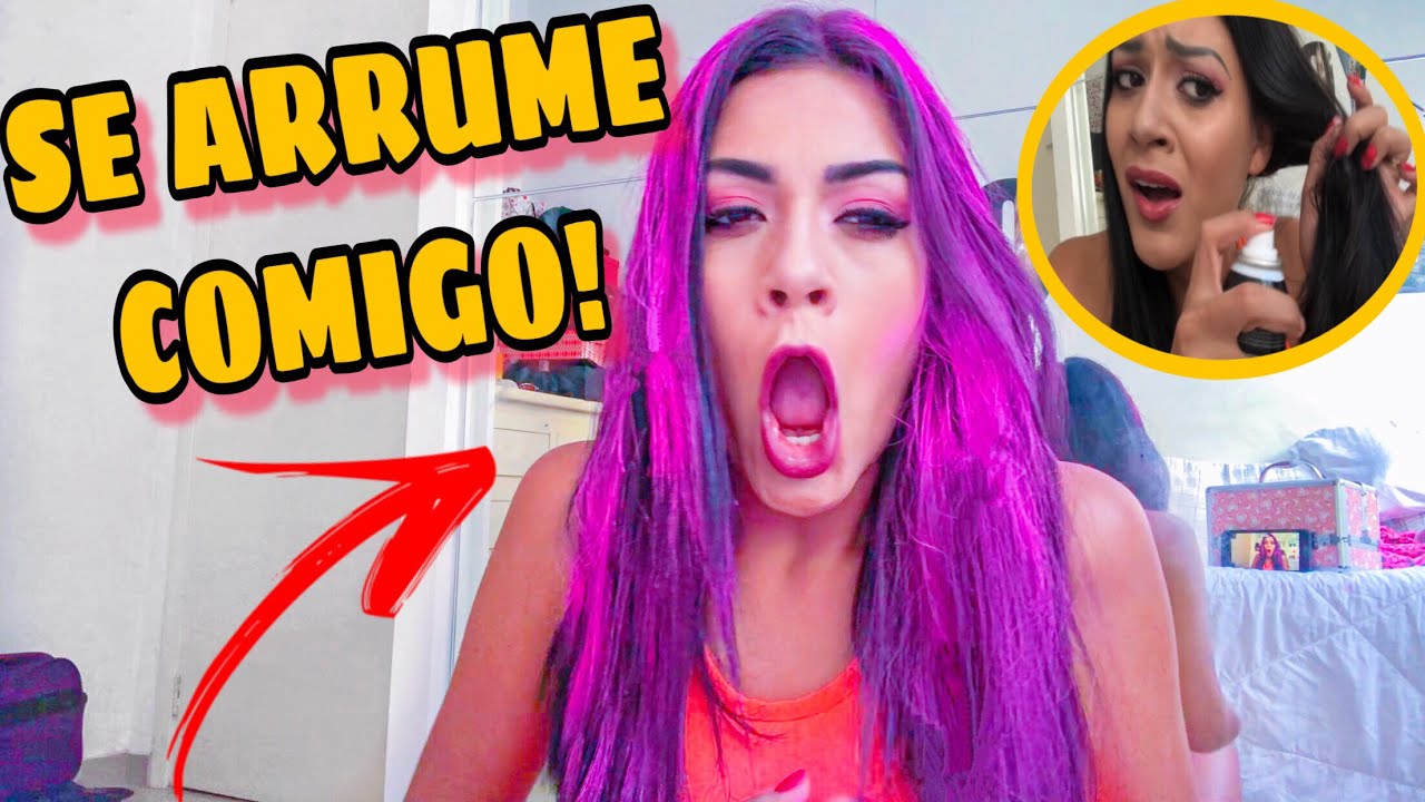COLORI MEU CABELO DE ROSA!!! 😱😱 *SE ARRUME COMIGO*