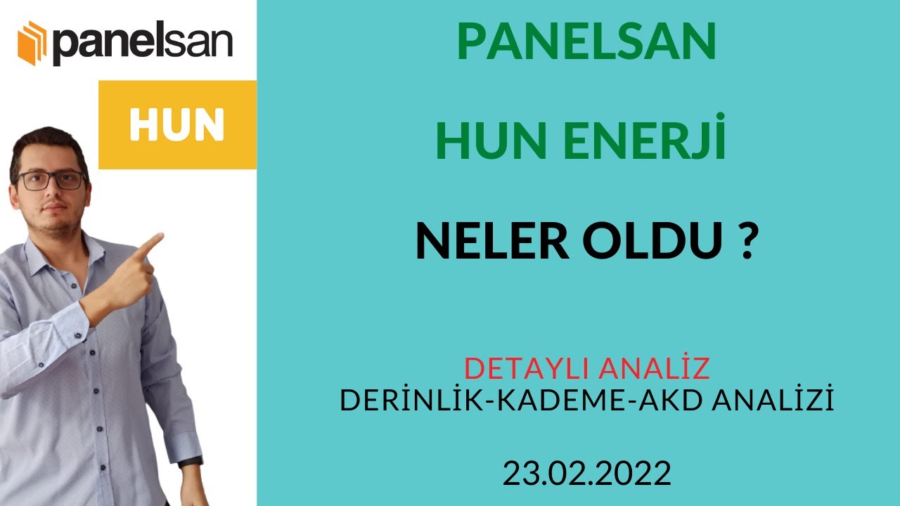 PANELSAN | HUN ENERJİ |PNLSN | HUNER | DERİNLİK KADEME VE ARACI KURUM DAĞILIMI