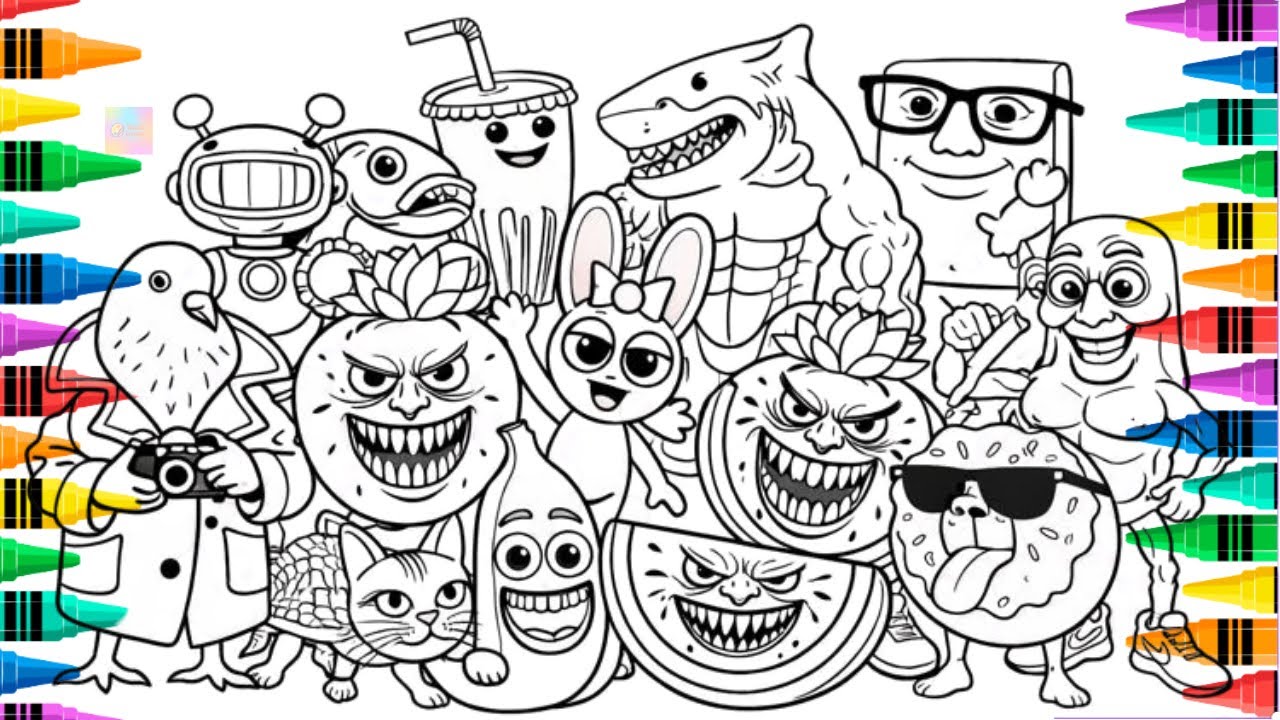 This Italian Brainrot Coloring Is Way Too Satisfying - TadaDraw Coloring Page