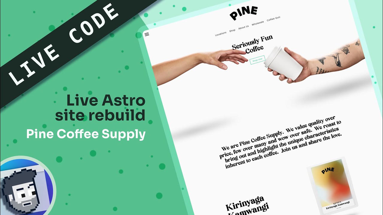Live Code: Astro Site Rebuild (real coffee website!)