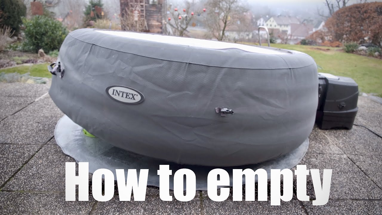 How to empty Intex spa