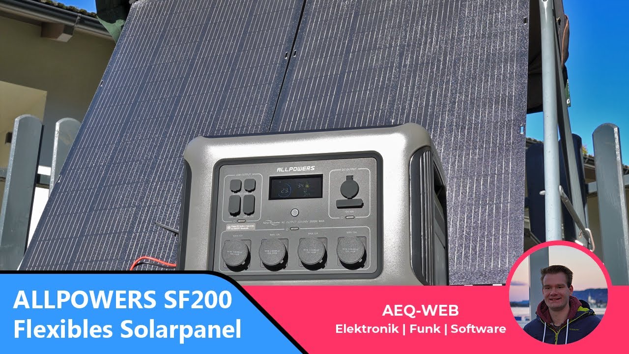 Flexibles Solarpanel für deine Powerstation - Allpowers SF200 Review