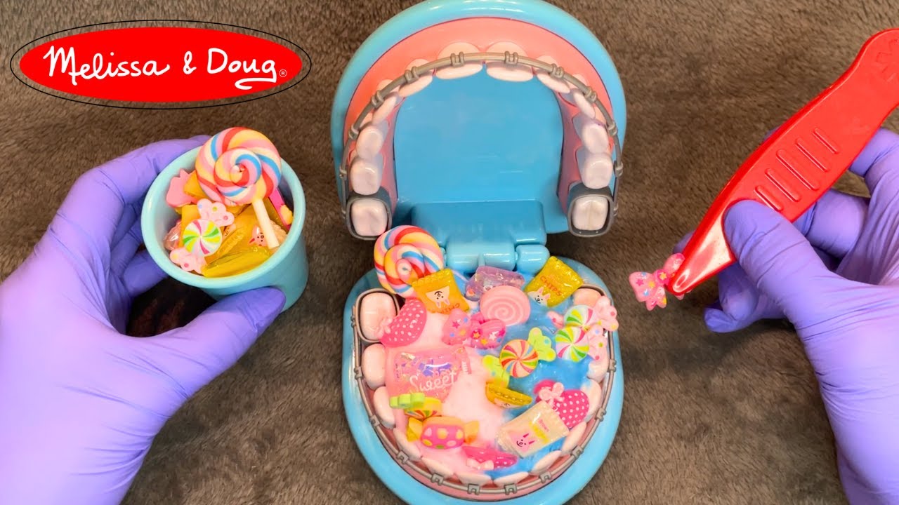 [Toy ASMR] Dental care | Melissa and Doug Dentist kit | Blue Glove Sounds