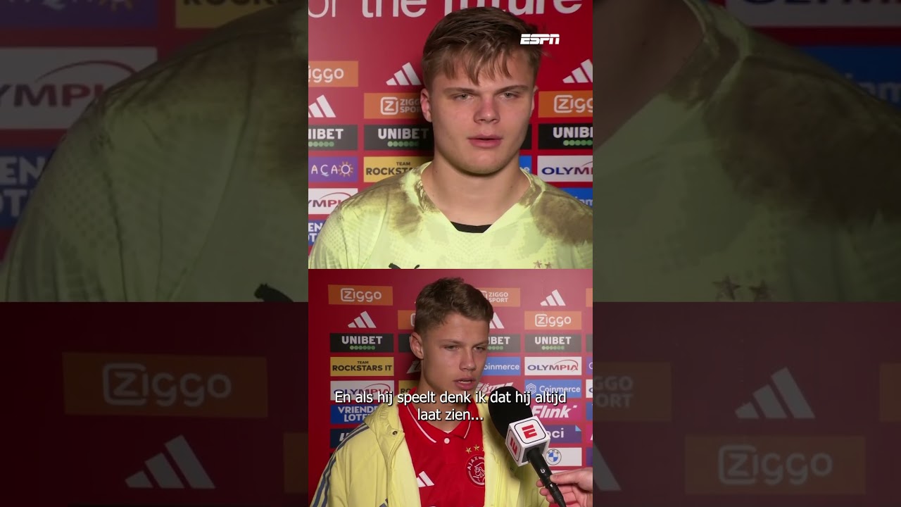 Grote broer Roy Steur kijkt raar op na een opmerking van zijn kleine broertje Sean Steur 🤨