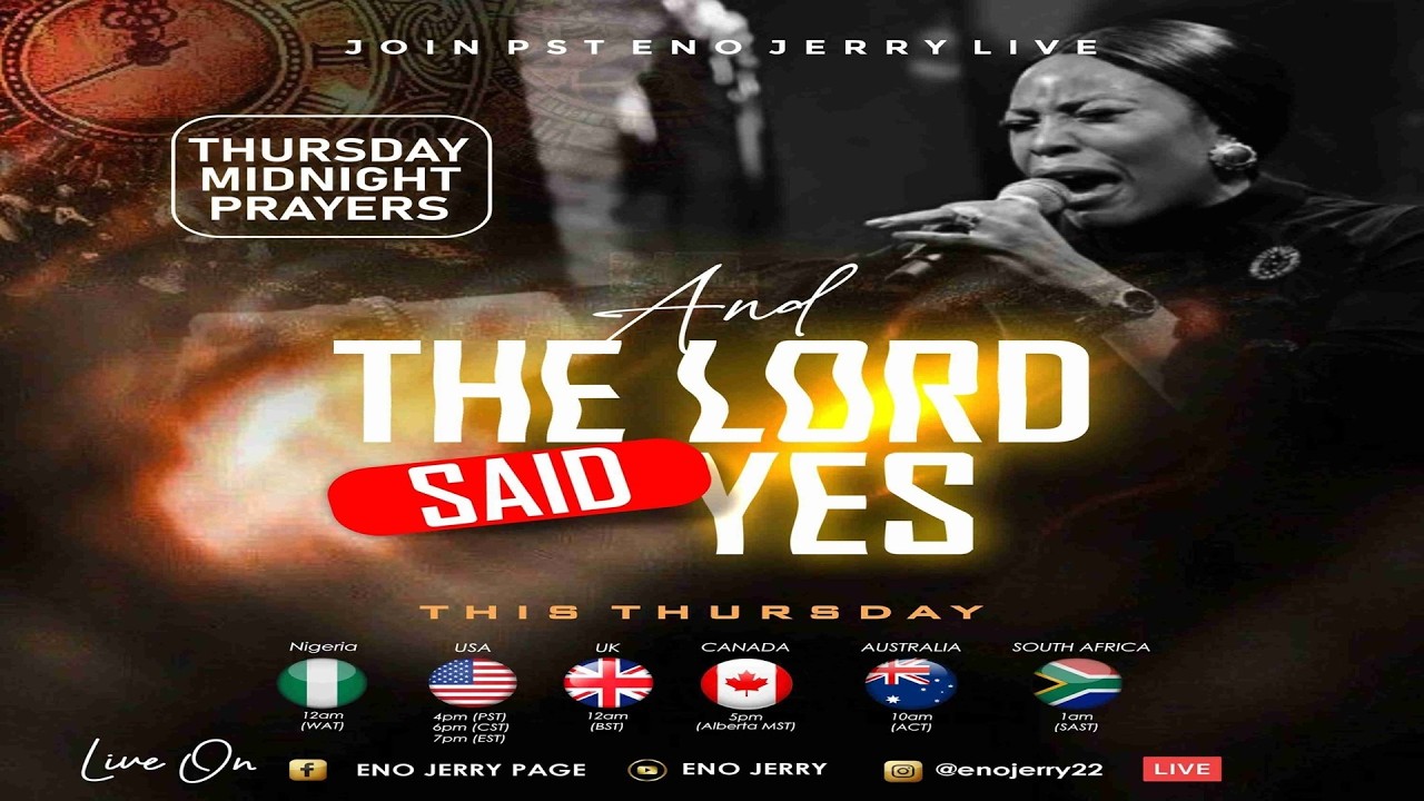 THURSDAY MIDNIGHT PRAYER || AND THE LORD SAID YES || 19/03/26