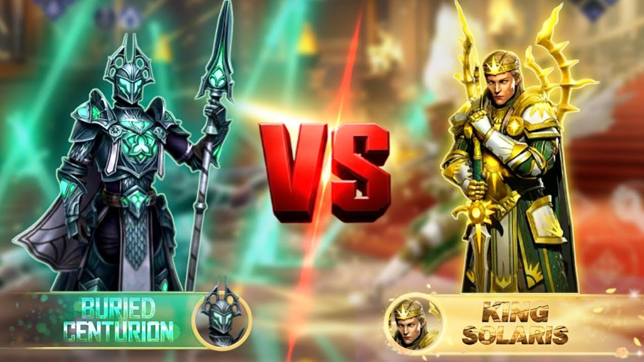 Unbeatable Buried Centurion(Lvl 5) vs King Solaris✨ The Legion Clash  ||  #gaming #shadowfight3 #sf3