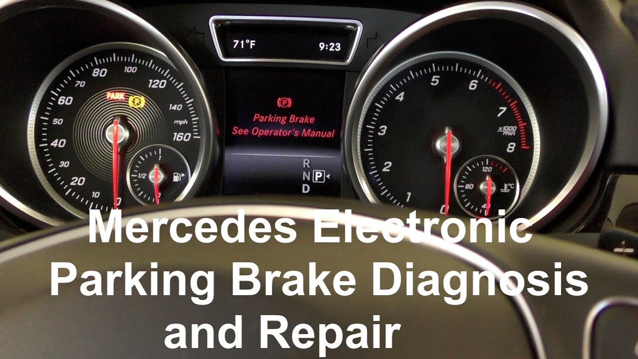 Mercedes GLE Electric Parking Brake Motor / Actuator Replacement