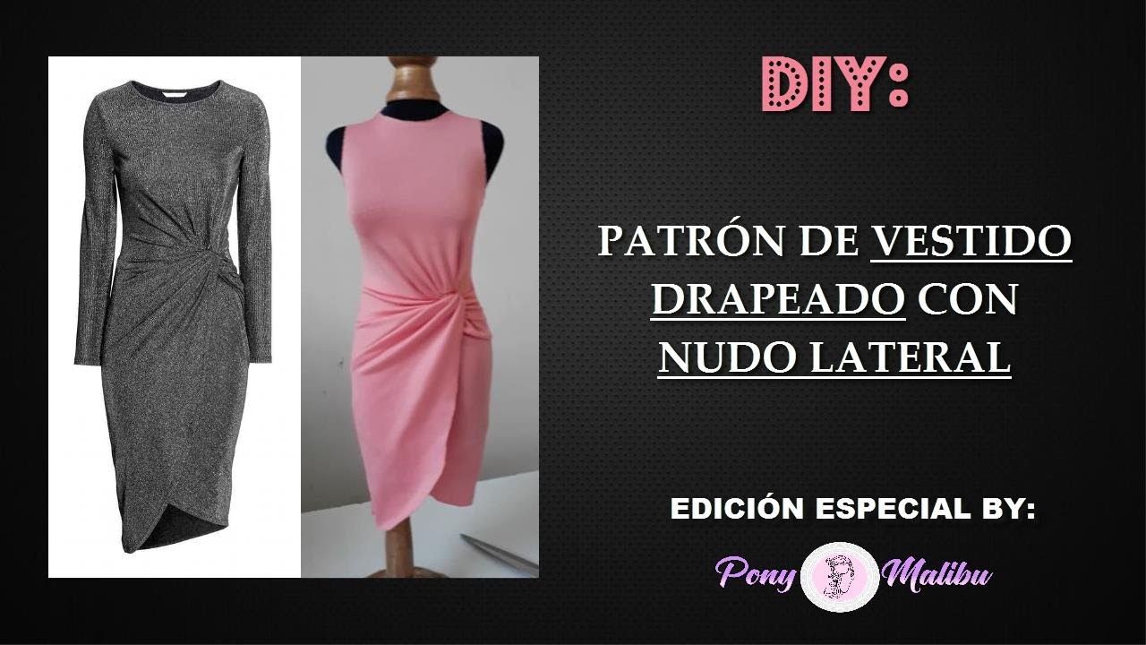 👉 TUTORIAL TRAZO DE VESTIDO 👗 CON NUDO LATERAL (incluye instrucciones de armado)