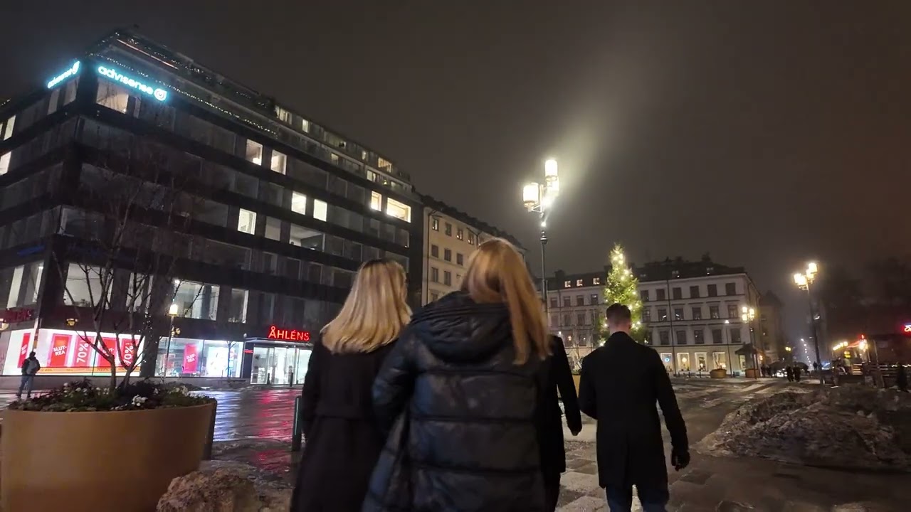 Stockholm After Midnight ❄️ CRAZY Night Walk 🇸🇪 4K
