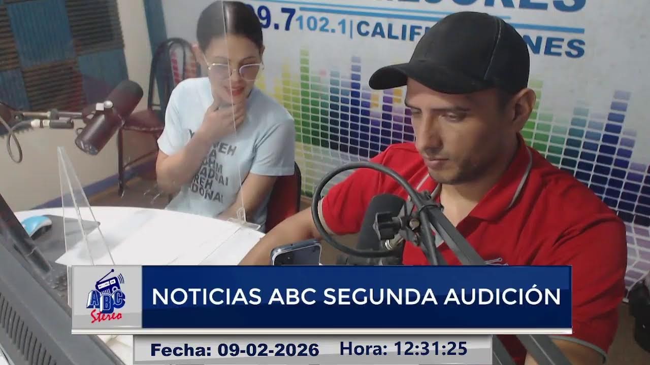 #EnVivo | Noticias ABC Segunda Audición | Lunes 09 de Febrero 2026