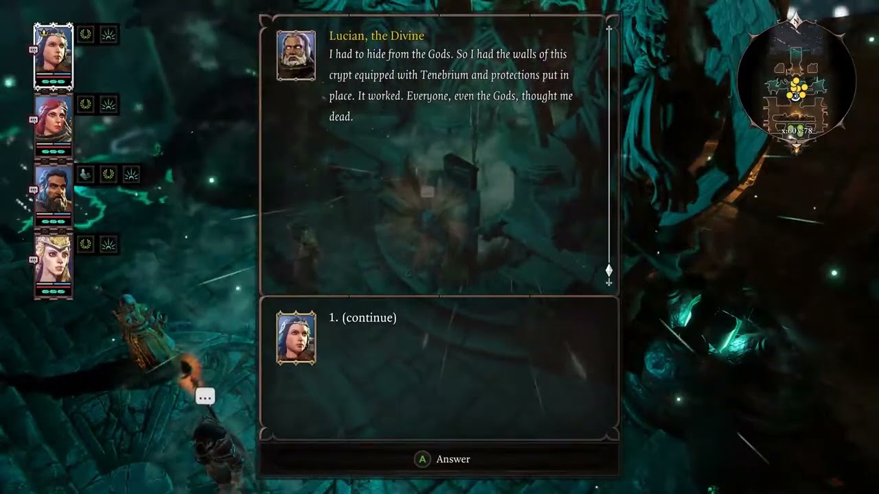 Conversation with Lucian, Dallis & Braccus Rex Divinity Original Sin 2