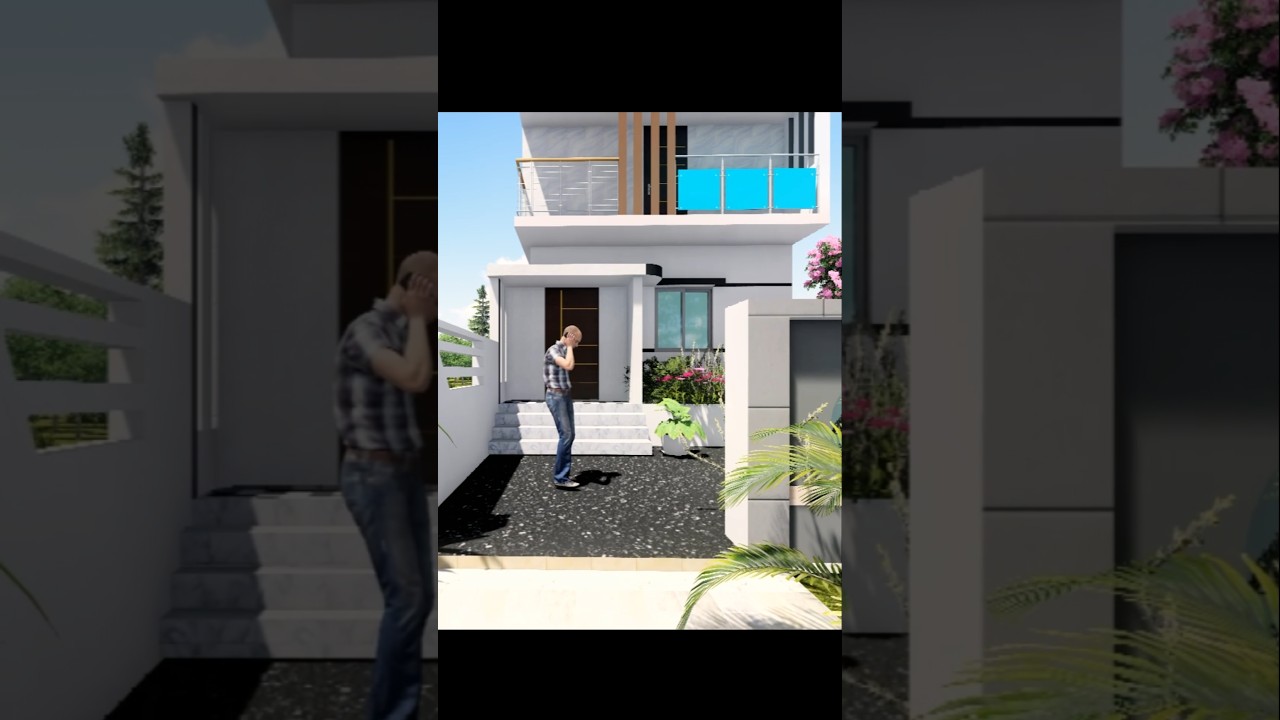 Low-budget small house design. Small duplex house | move forward