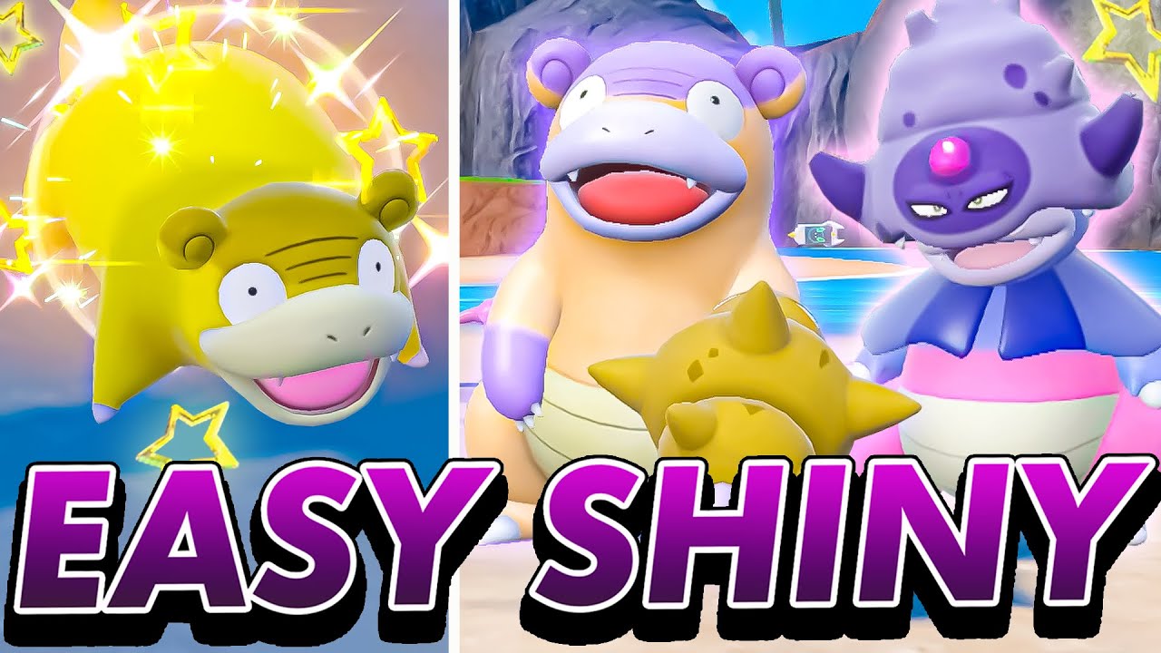 How to SHINY HUNT & Evolve Galarian Slowpoke to Galarian Slowbro & Slowking in The Indigo Disk