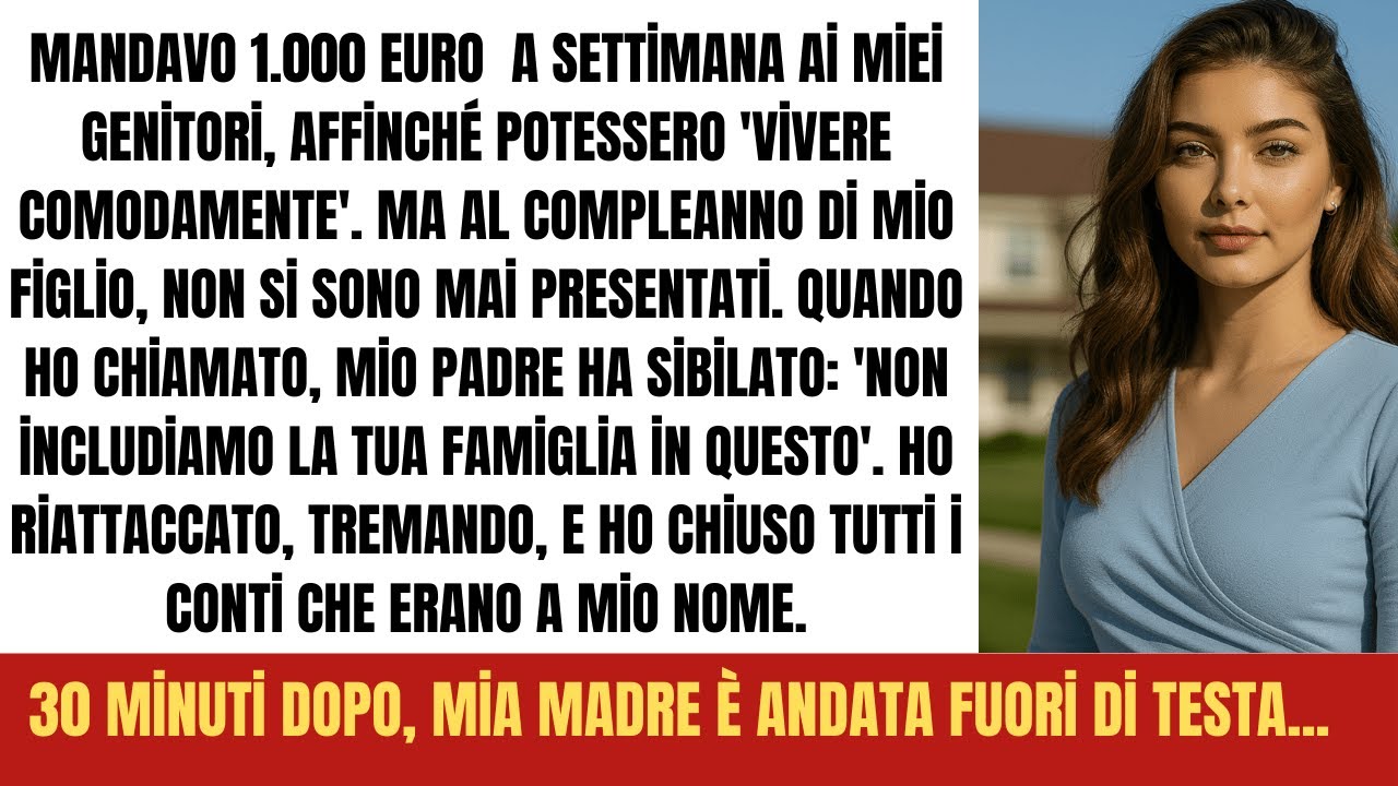 Ho dato loro 500€ a settimana: La loro reazione quando ho smesso è scioccante