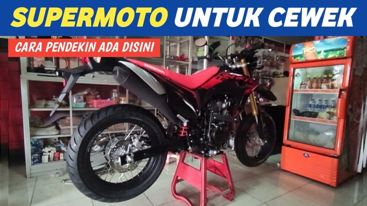 MODIFIKASI CRF 150 L TERBARU 2022 BIKIN SUPERMOTO UNTUK CEWEK