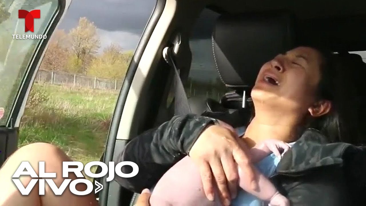 Pareja graba el nacimiento de su bebé en el auto mientras se dirigían al hospital